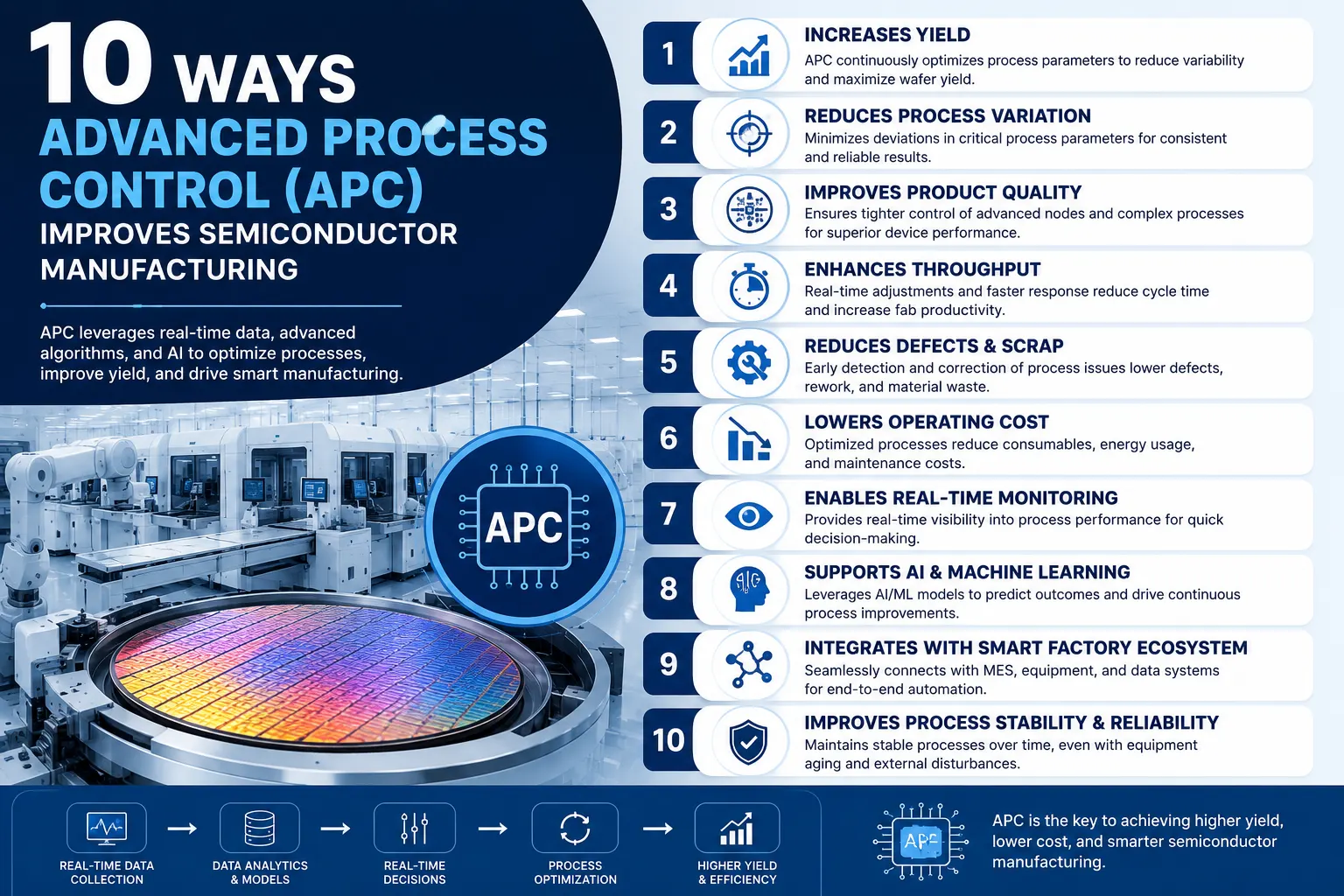 10 Ways Advanced Process Control (APC) Improves Semiconductor Manufacturing
