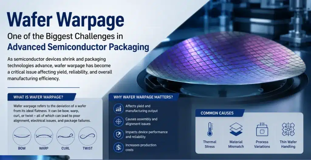 Wafer Warpage: One of the Biggest Challenges in Advanced Semiconductor Packaging