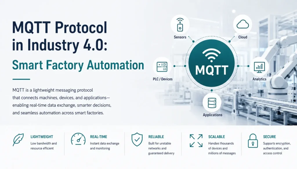 인더스트리 4.0에서의 MQTT 프로토콜: 스마트 공장 자동화