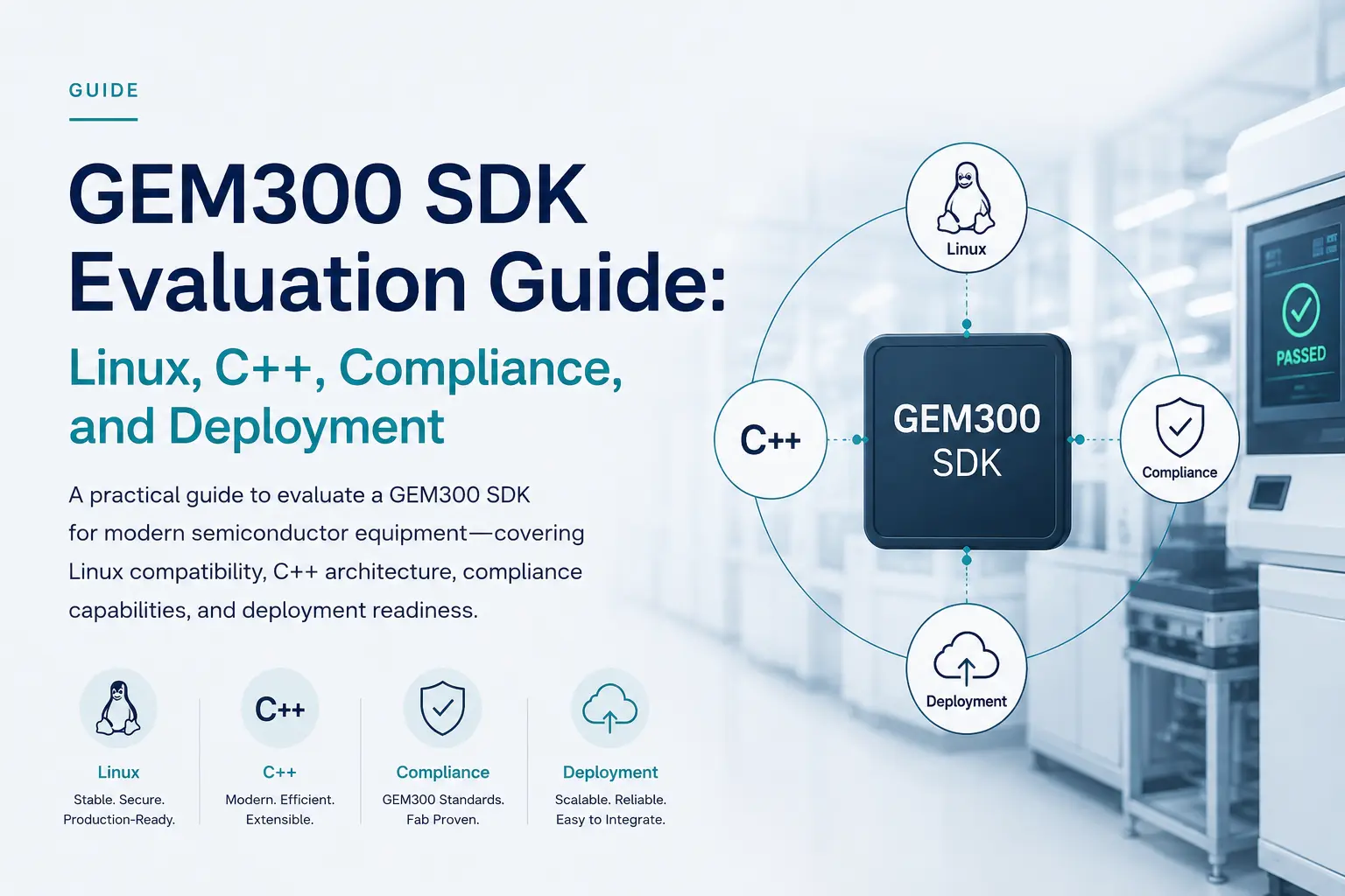 GEM300 SDK Evaluation Guide: Linux, C++, Compliance, and Deployment