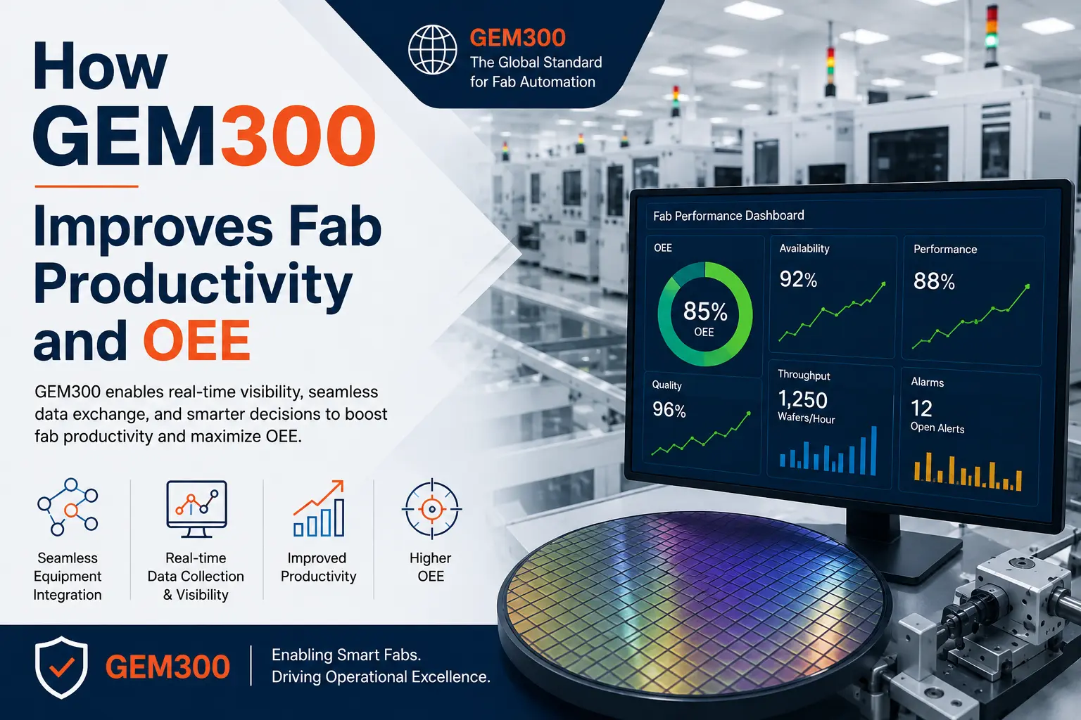 How GEM300 Improves Fab Productivity and OEE
