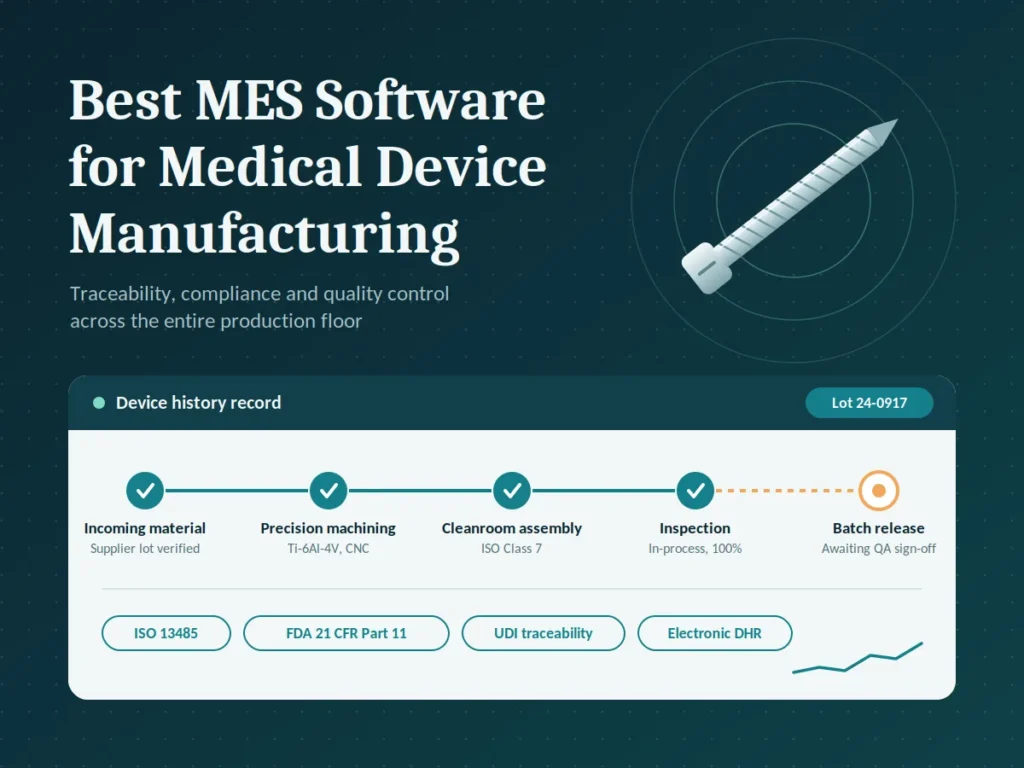 Best MES Software for Medical Device Manufacturing