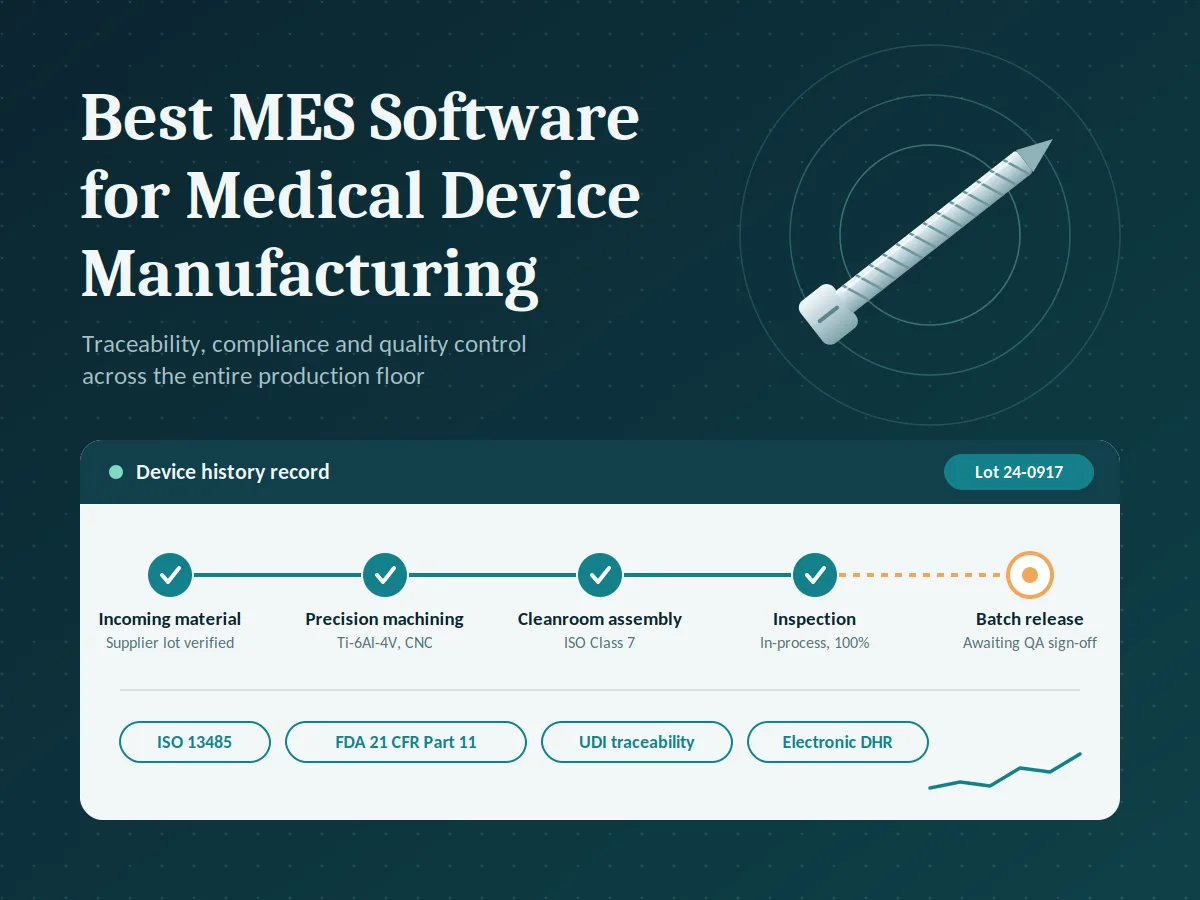 Best MES Software for Medical Device Manufacturing