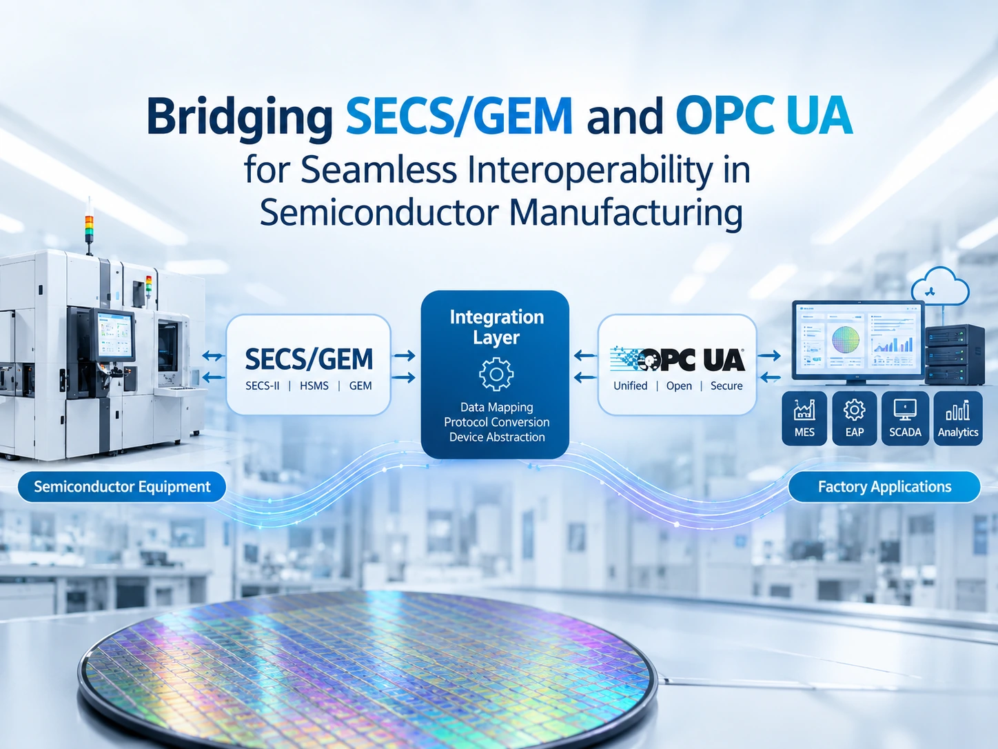 Bridging SECS/GEM and OPC UA for Seamless Interoperability in Semiconductor Manufacturing