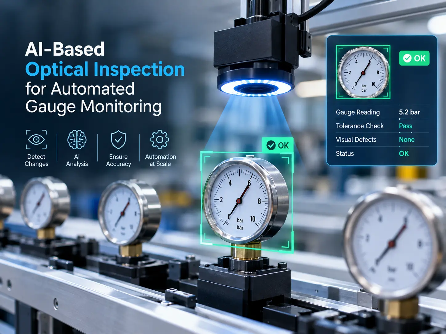 AI-Based Optical Inspection for Automated Gauge Monitoring