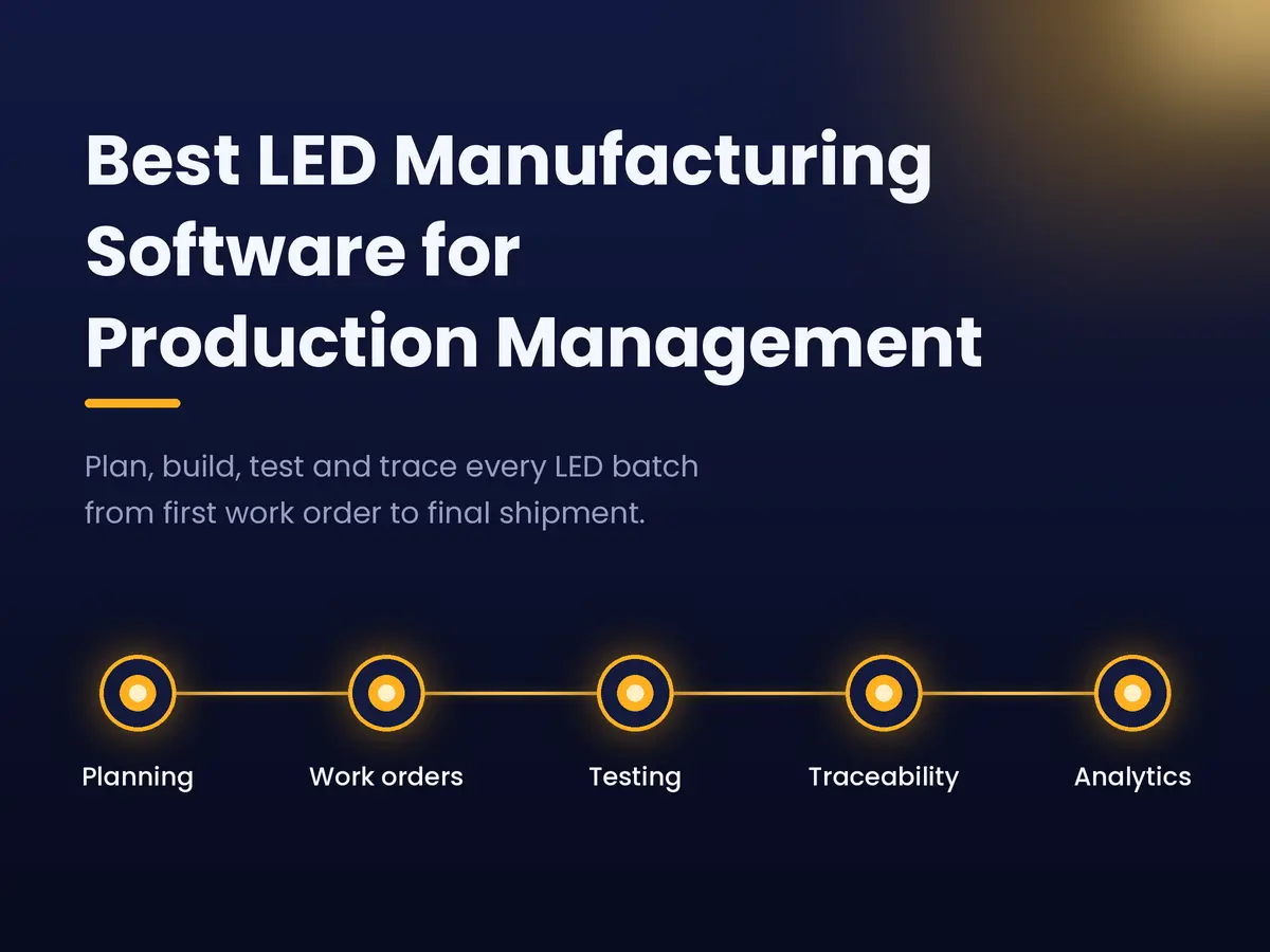 Best LED Manufacturing Software for Production Management