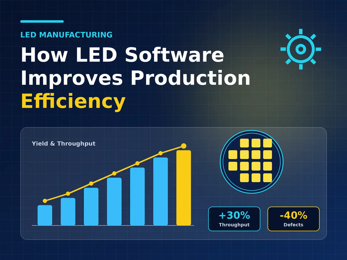 How LED Manufacturing Software Improves Production Efficiency
