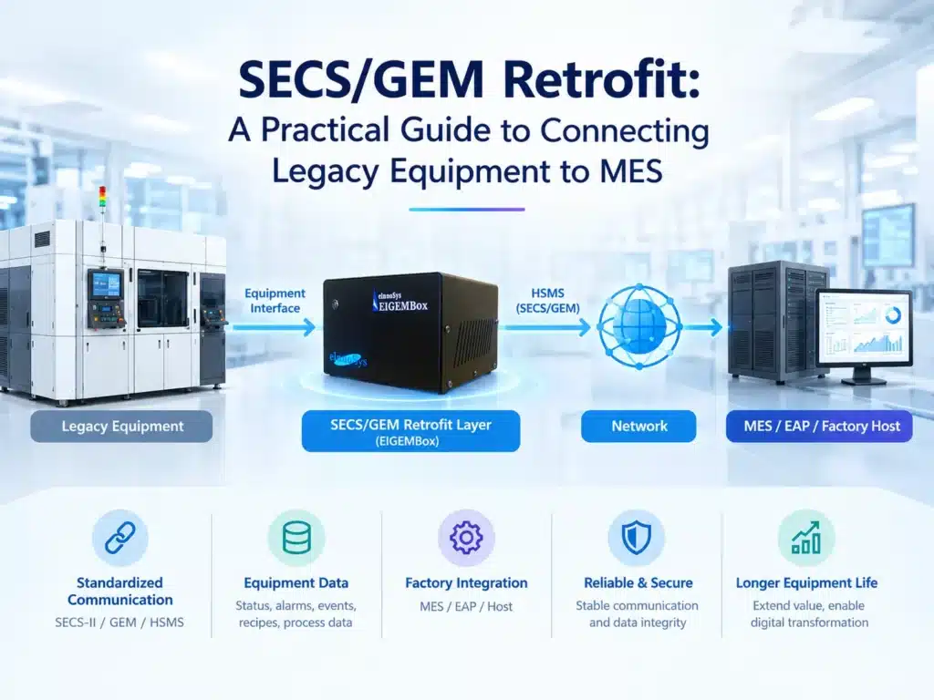 SECS/GEMレトロフィット：既存機器をMESに接続するための実践ガイド