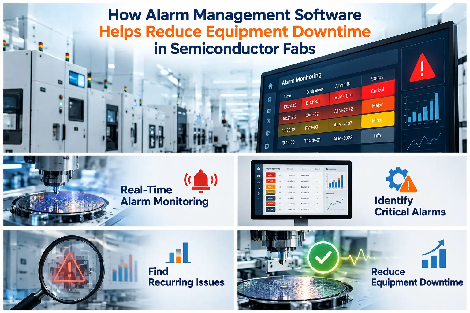 How Alarm Management Software Helps Reduce Equipment Downtime in Semiconductor Fabs