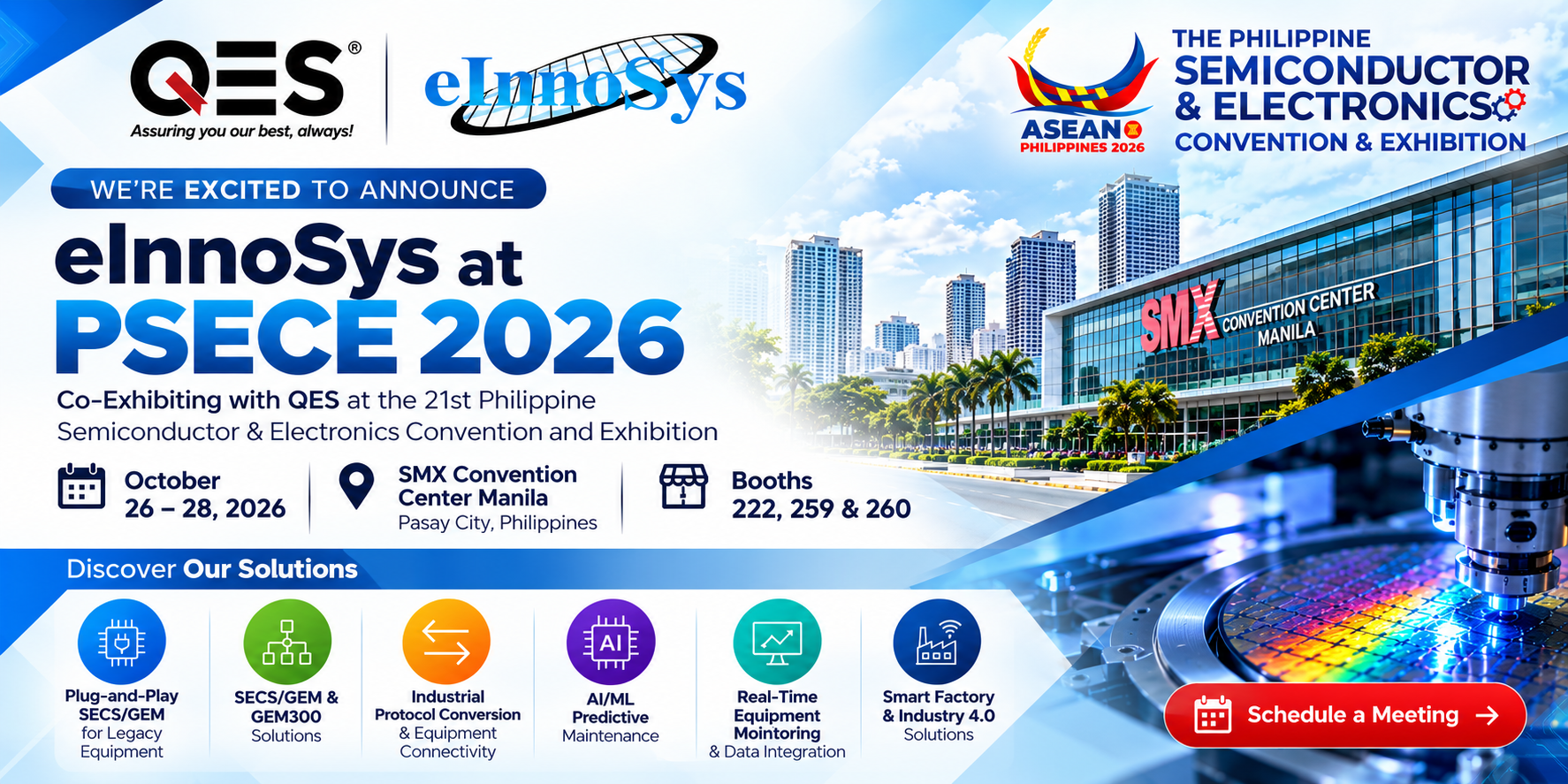 eInnoSys at PSECE 2026 – Booth No: 222, 259 & 260